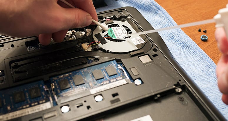 Laptop clean up